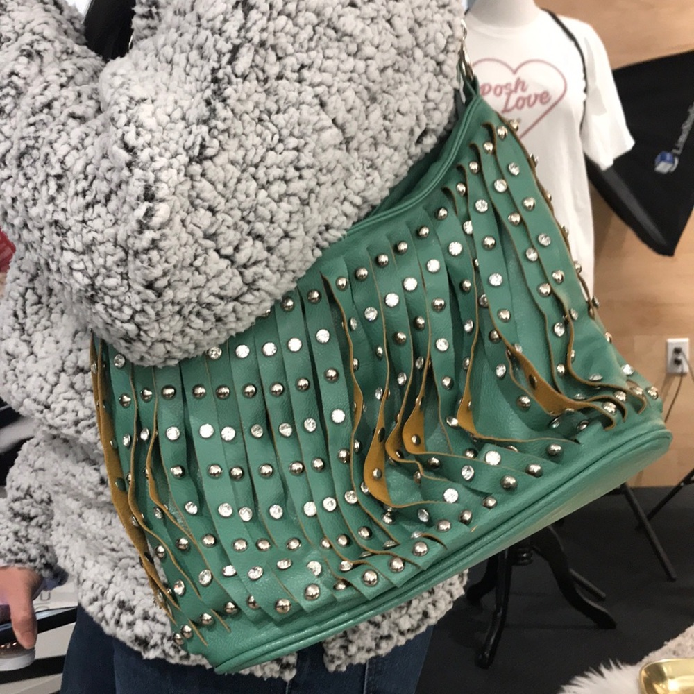 Seafoam green bag